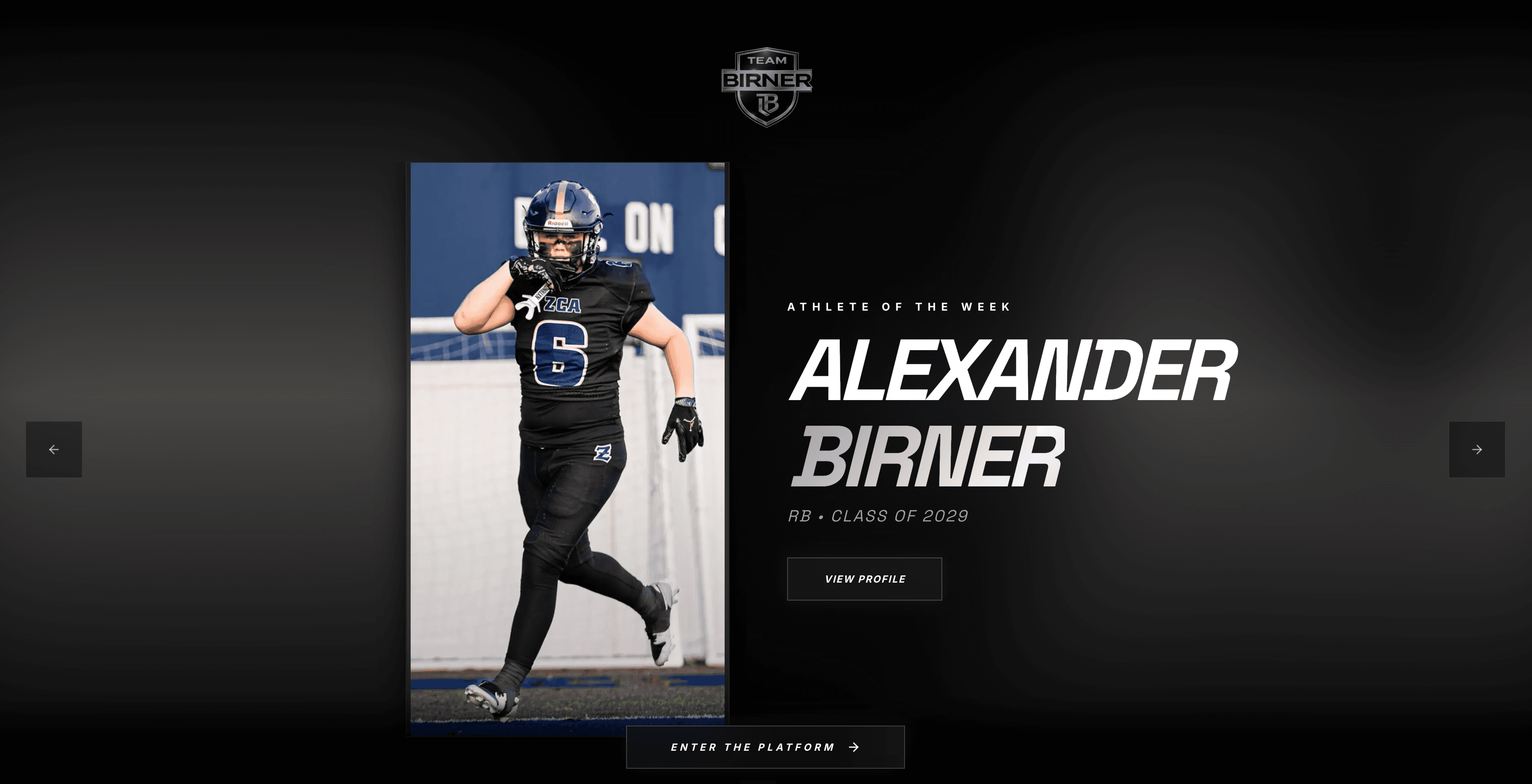 Team Birner interface slide 2