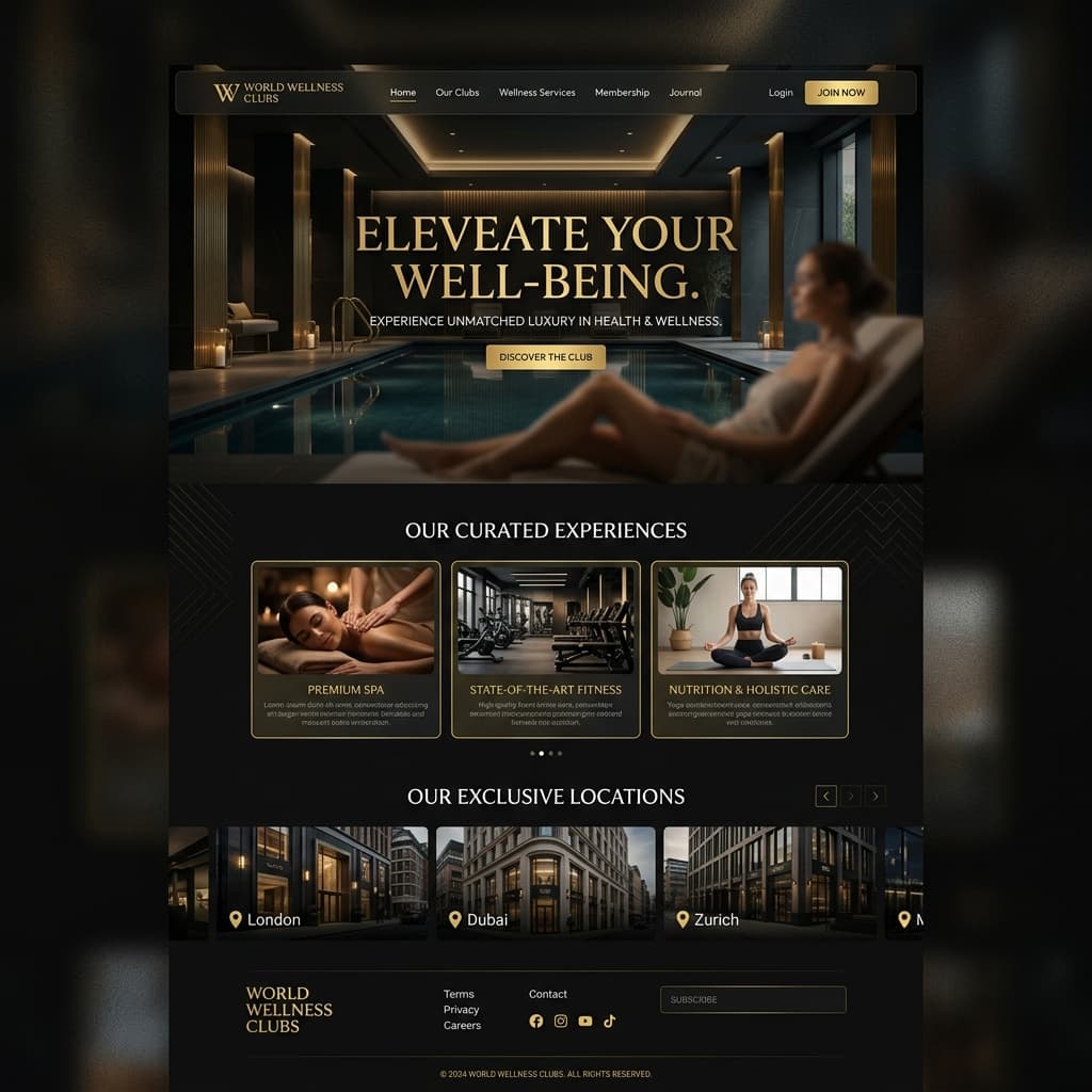 World Wellness Clubs project thumbnail by MEDIA VII