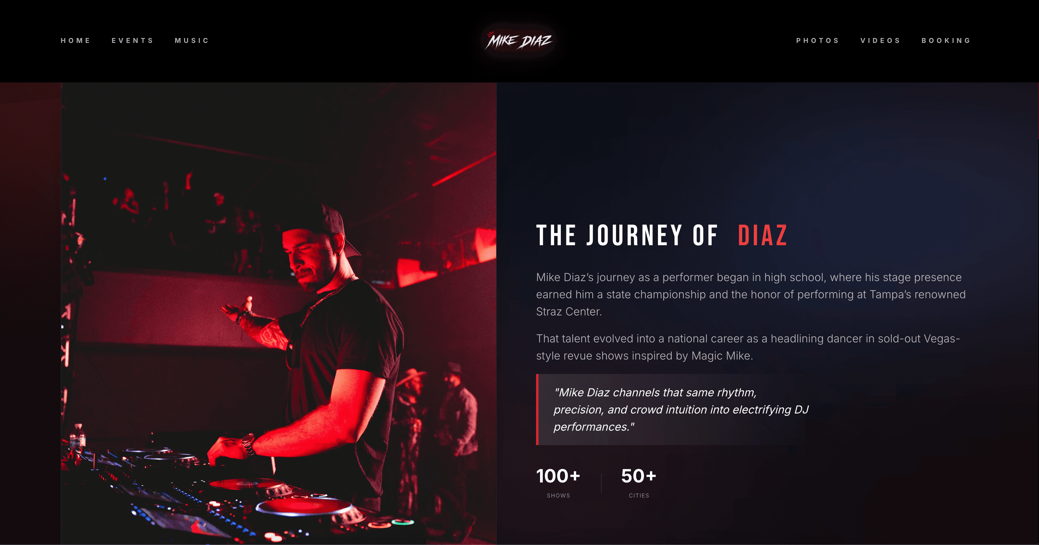 Mike Diaz interface slide 2