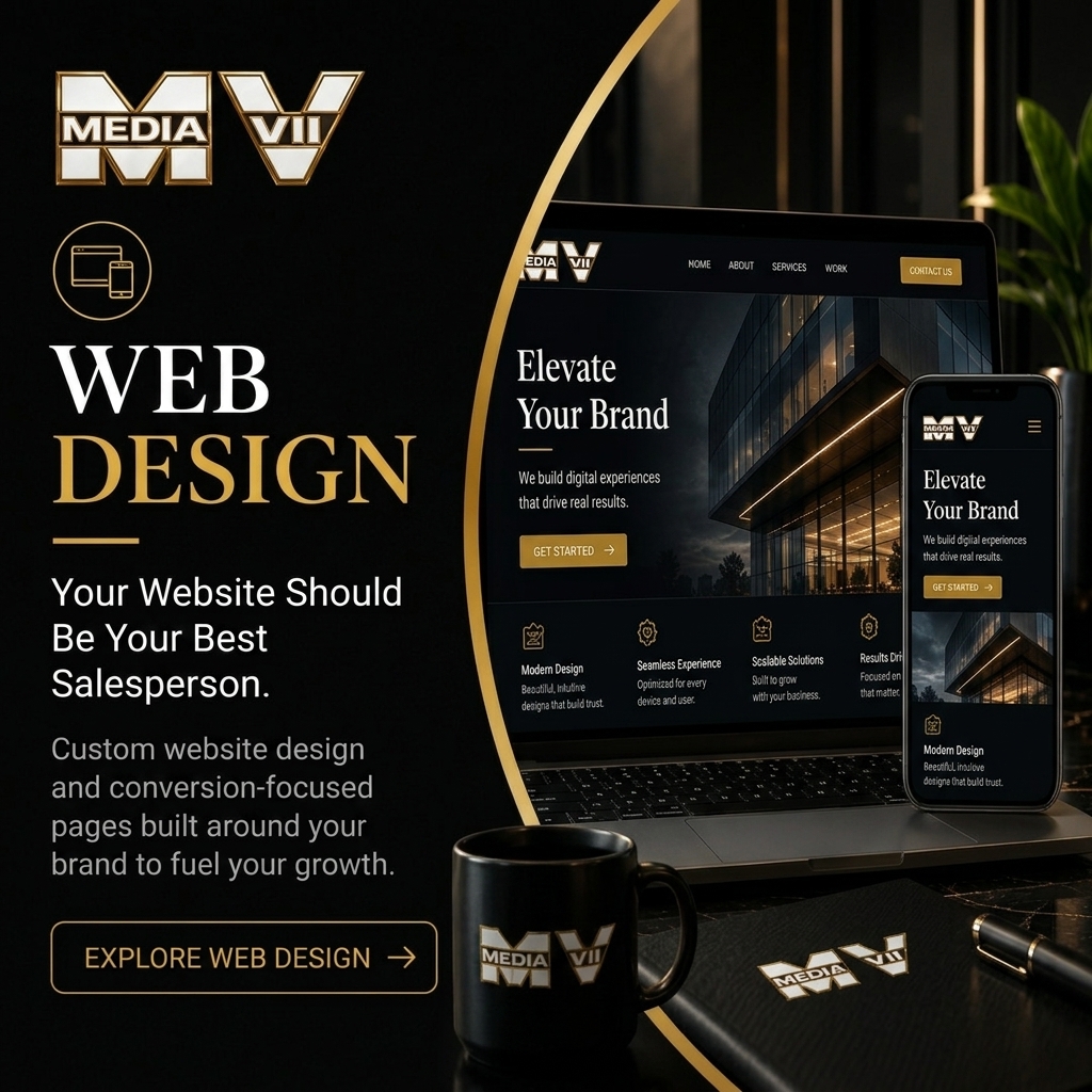 Tampa Website Design MEDIA VII service ad